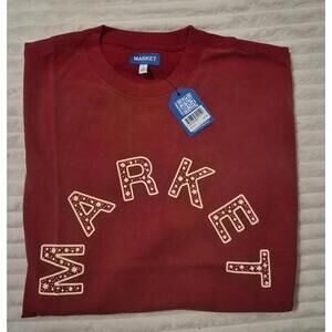 Market Red Graphic T-Shirt